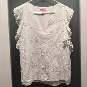 EUC Lilly Pulitzer White top